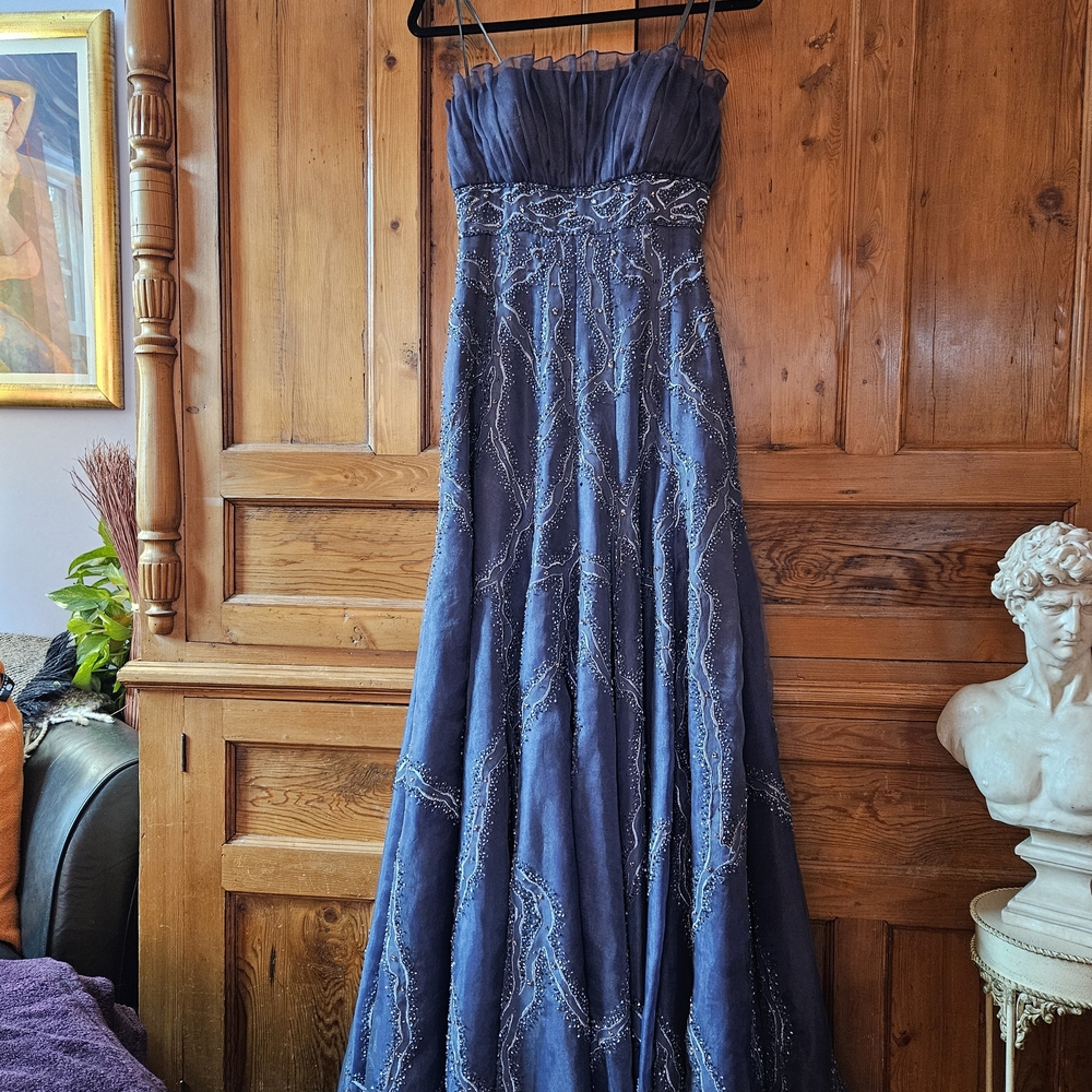 Ysa Makino Stunning Ball Gown, With Gorgeous Beading & Flare Skirt
